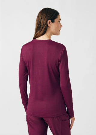 Wine Forward 1-Pocket Long-Sleeve Tee Scrubs