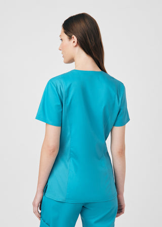 Teal ProFlex 3-Pocket V-Neck Top Scrubs