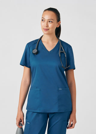 Caribbean ProFlex 3-Pocket V-Neck Top Scrubs
