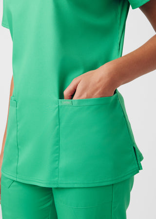 Cool Mint ProFlex 3-Pocket V-Neck Top Scrubs