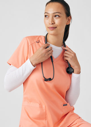 Desert Flower ProFlex 3-Pocket V-Neck Top Scrubs