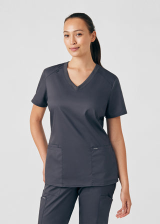 Graphite ProFlex 3-Pocket V-Neck Top Scrubs
