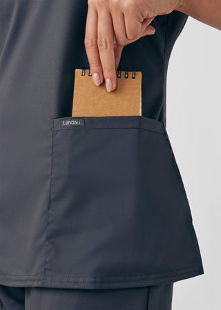Graphite ProFlex 3-Pocket V-Neck Top Scrubs