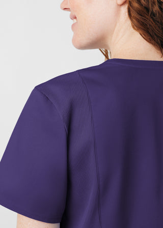 Grape ProFlex 3-Pocket V-Neck Top Scrubs