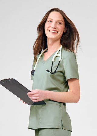 Seagrass ProFlex 3-Pocket V-Neck Top Scrubs
