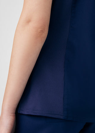 True Navy ProFlex 3-Pocket V-Neck Top Scrubs