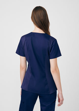 True Navy ProFlex 3-Pocket V-Neck Top Scrubs
