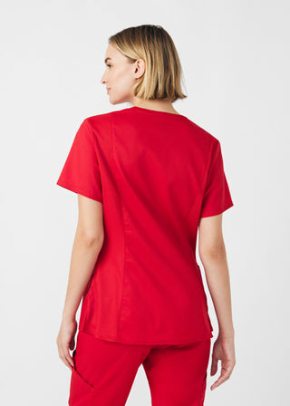 True Red ProFlex 3-Pocket V-Neck Top Scrubs