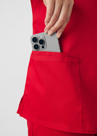 True Red ProFlex 3-Pocket V-Neck Top Scrubs