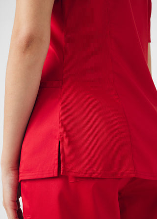 True Red ProFlex 3-Pocket V-Neck Top Scrubs