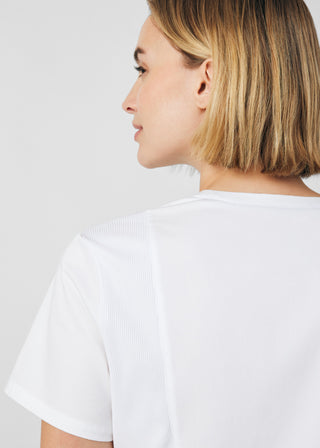 White ProFlex 3-Pocket V-Neck Top Scrubs