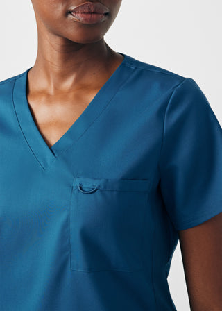 Caribbean ProFlex 2-Pocket V-Neck Top Scrubs