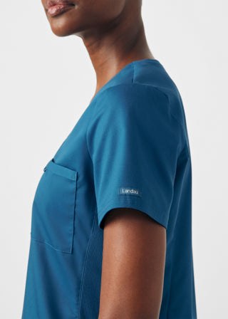 Caribbean ProFlex 2-Pocket V-Neck Top Scrubs
