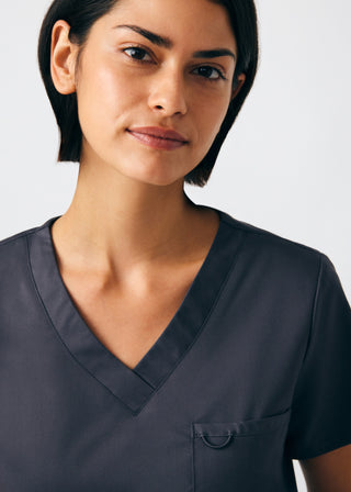Graphite ProFlex 2-Pocket V-Neck Top Scrubs
