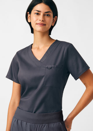 Graphite ProFlex 2-Pocket V-Neck Top Scrubs