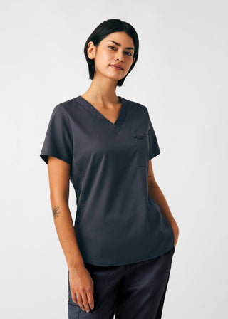 Graphite ProFlex 2-Pocket V-Neck Top Scrubs