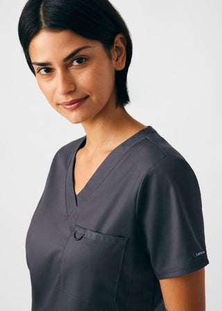 Graphite ProFlex 2-Pocket V-Neck Top Scrubs
