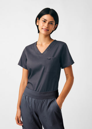 Graphite ProFlex 2-Pocket V-Neck Top Scrubs