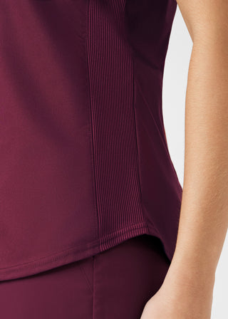 Wine ProFlex 2-Pocket V-Neck Top Scrubs