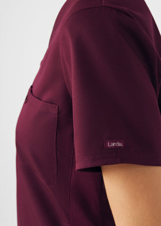 Wine ProFlex 2-Pocket V-Neck Top Scrubs