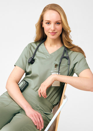 Seagrass ProFlex 2-Pocket V-Neck Top Scrubs