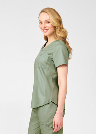 Seagrass ProFlex 2-Pocket V-Neck Top Scrubs