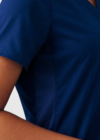 True Navy ProFlex 2-Pocket V-Neck Top Scrubs