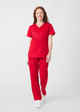 True Red ProFlex 2-Pocket V-Neck Top Scrubs