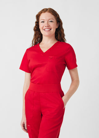 True Red ProFlex 2-Pocket V-Neck Top Scrubs