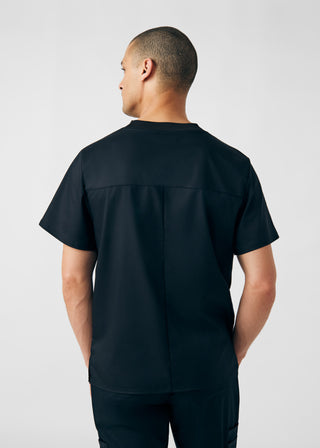 Black ProFlex 2-Pocket V-Neck Top Scrubs