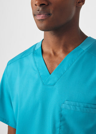 Teal ProFlex 2-Pocket V-Neck Top Scrubs