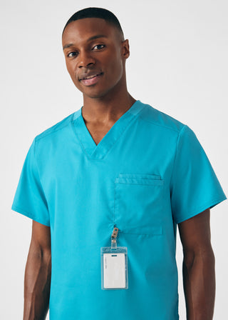 Teal ProFlex 2-Pocket V-Neck Top Scrubs