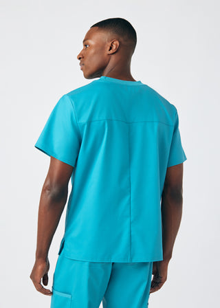 Teal ProFlex 2-Pocket V-Neck Top Scrubs