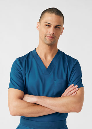 Caribbean ProFlex 2-Pocket V-Neck Top Scrubs