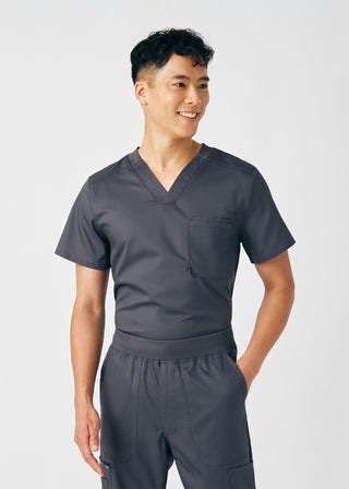 Graphite ProFlex 2-Pocket V-Neck Top Scrubs