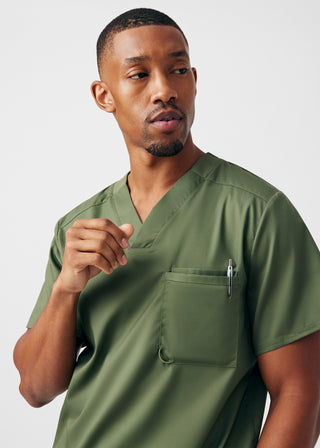 Olive Moss ProFlex 2-Pocket V-Neck Top Scrubs
