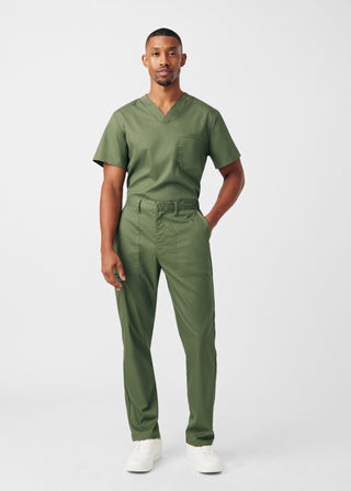 Olive Moss ProFlex 2-Pocket V-Neck Top Scrubs