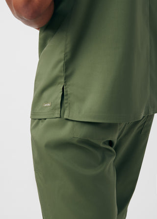 Olive Moss ProFlex 2-Pocket V-Neck Top Scrubs