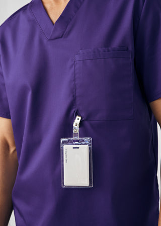 Grape ProFlex 2-Pocket V-Neck Top Scrubs
