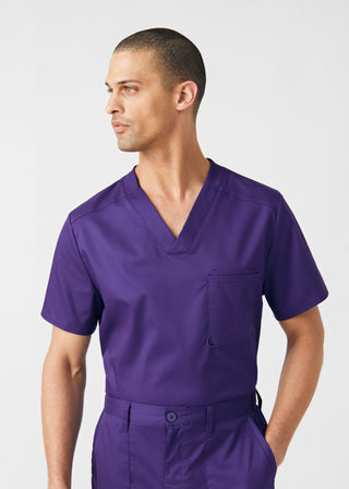 Grape ProFlex 2-Pocket V-Neck Top Scrubs