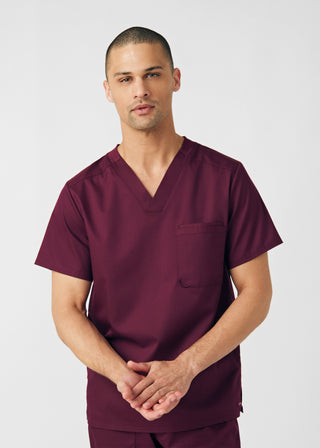 Wine ProFlex 2-Pocket V-Neck Top Scrubs