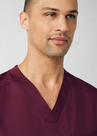 Wine ProFlex 2-Pocket V-Neck Top Scrubs