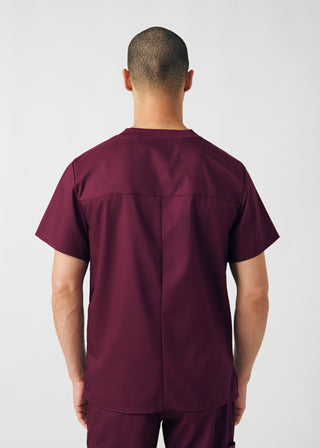 Wine ProFlex 2-Pocket V-Neck Top Scrubs
