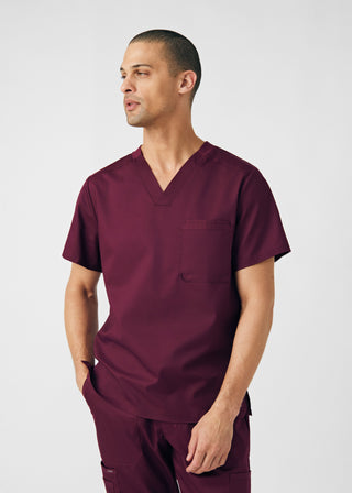 Wine ProFlex 2-Pocket V-Neck Top Scrubs