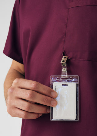 Wine ProFlex 2-Pocket V-Neck Top Scrubs