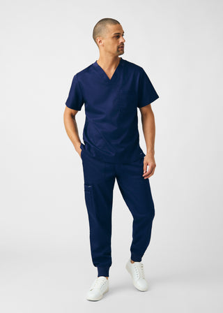 True Navy ProFlex 2-Pocket V-Neck Top Scrubs