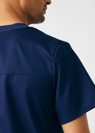 True Navy ProFlex 2-Pocket V-Neck Top Scrubs