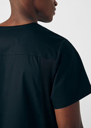 Black ProFlex 4-Pocket V-Neck Top Scrubs