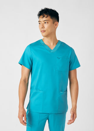 Teal ProFlex 4-Pocket V-Neck Top Scrubs