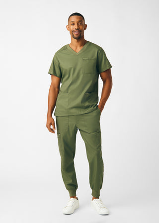 Olive Moss ProFlex 4-Pocket V-Neck Top Scrubs